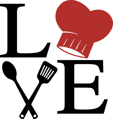 Tapete vinílico cozinha amor de chef - TenStickers