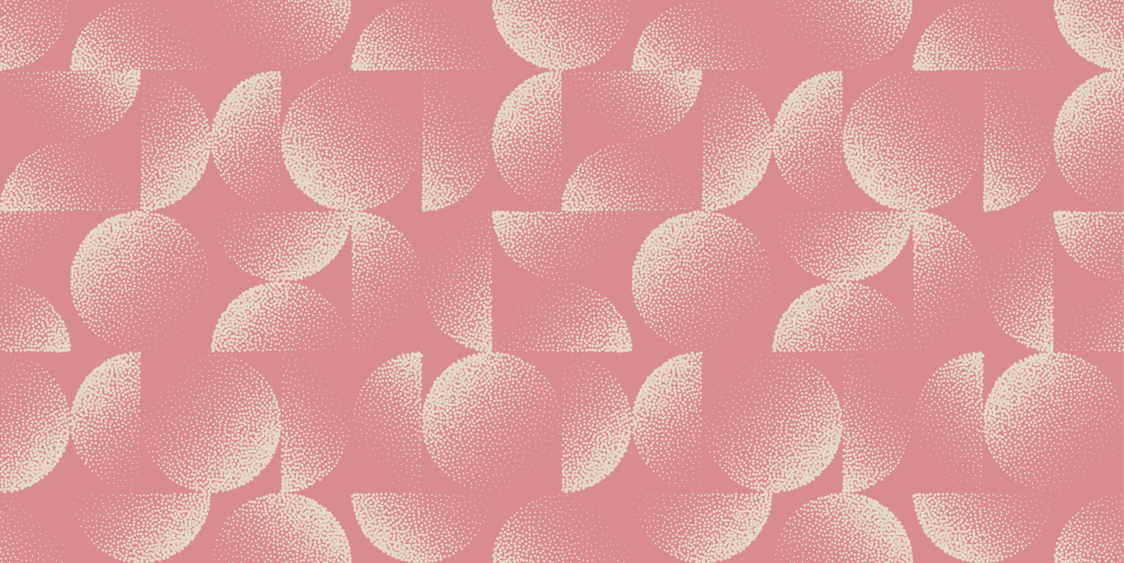 Tapete vinílico para sala de jantar semicirculos pastel - TenStickers