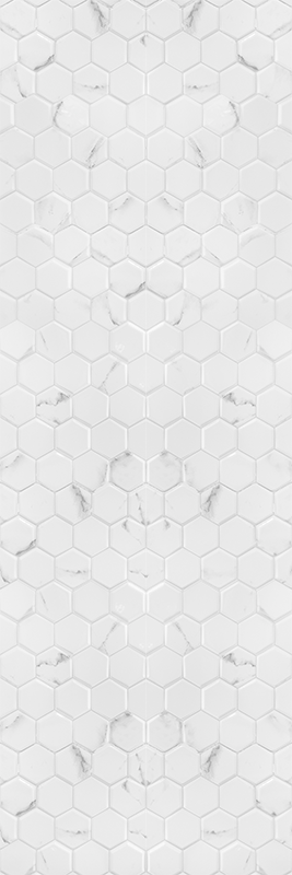 Tapete vinílico cozinha azulejos hexagonais cinza elegante - TenStickers