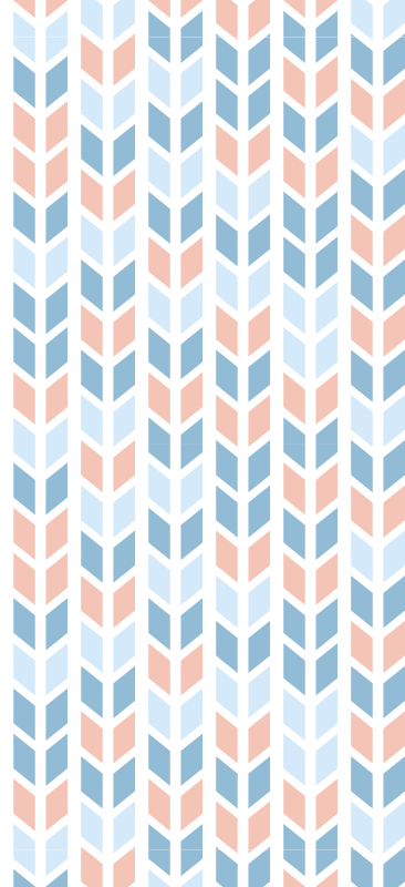 Tapete vinílico cozinha setas verticais nórdicas - TenStickers