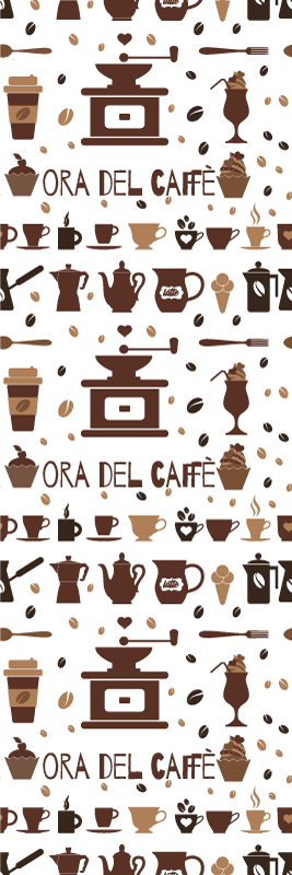 Tapete vinílico cozinha hora do café - TenStickers