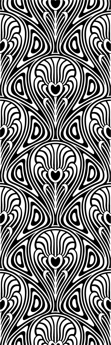 Tapete vinílico casa de banho arte nova - TenStickers