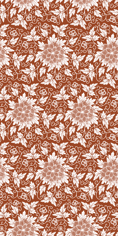 Tapete vinílico flores e plantas criação botânica - TenStickers