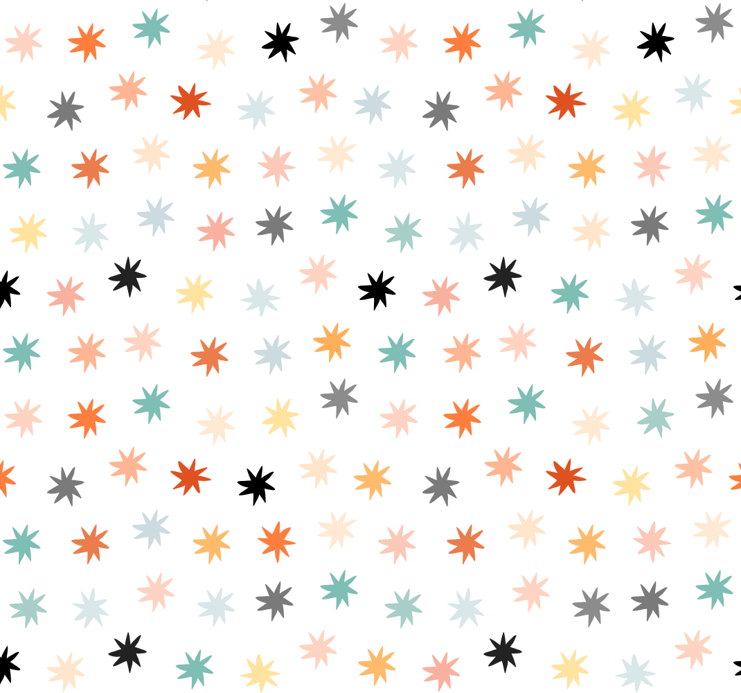 Tapete vinílico estrelas padrão geométrico - TenStickers