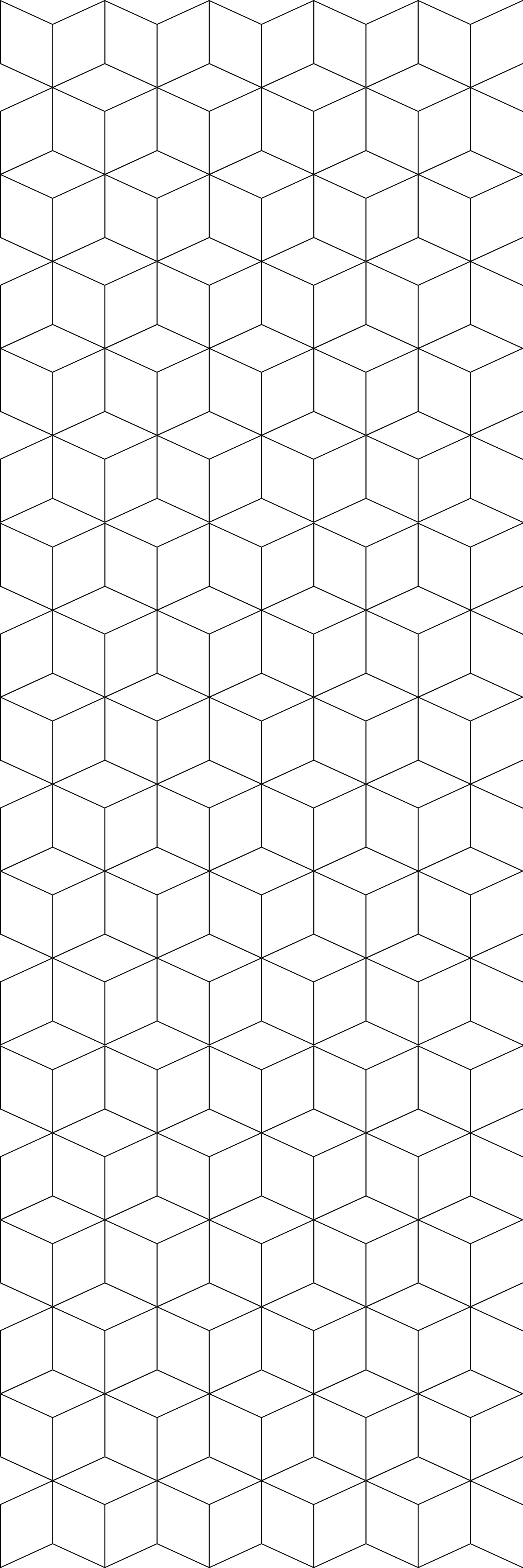 Tapete vinílico geométricas padrão cubos - TenStickers