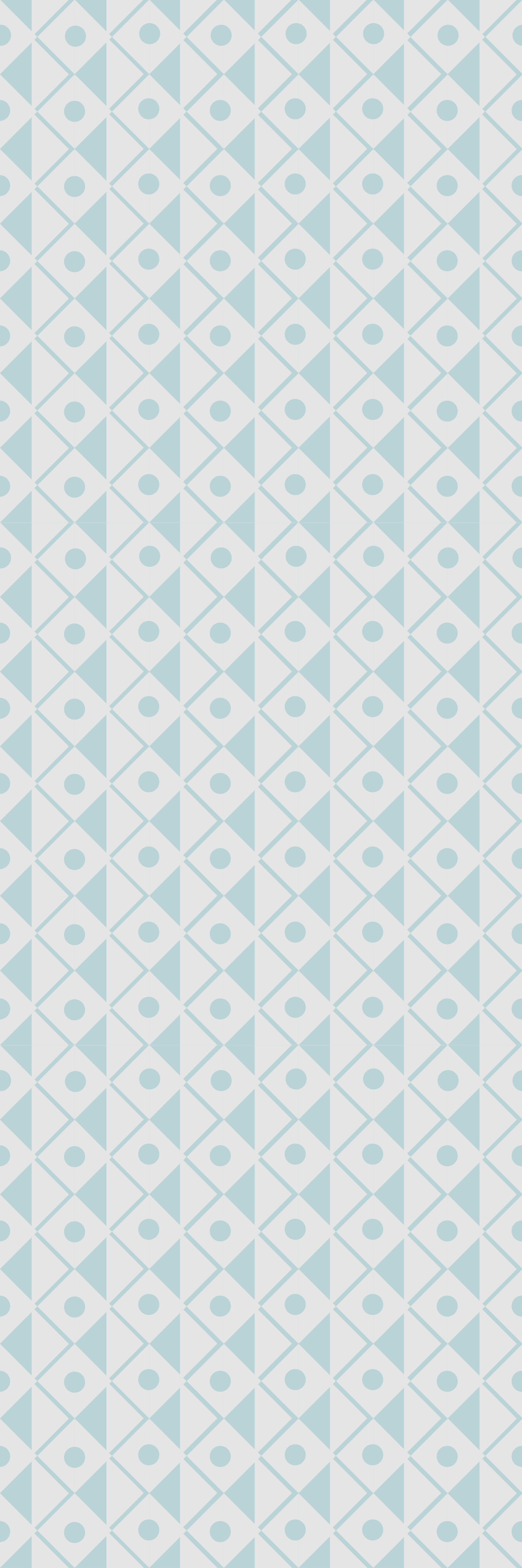 Tapete vinílico geométricas design de losangos azul e branco - TenStickers