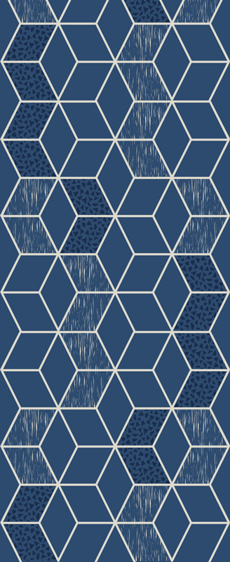 Tapete vinílico geométricas vittoria desgastada - TenStickers