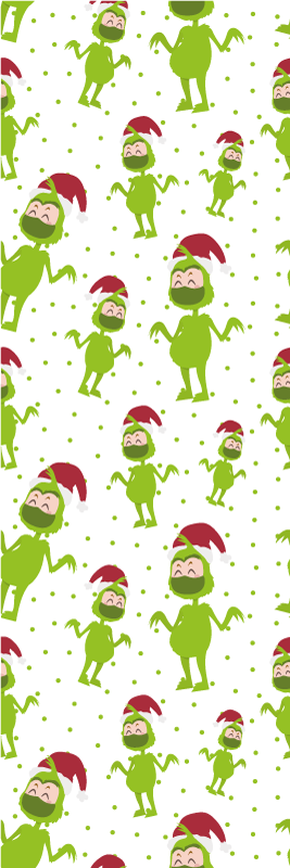 Tapete vinílico do natal feliz natal com máscara - TenStickers