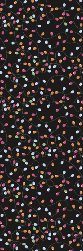 Tapete vinílico do natal decorações de luz feliz - TenStickers