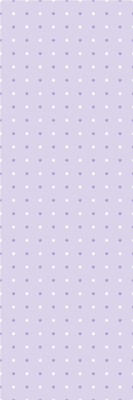 Tapete vinílico quarto padrão de bolinhas roxas e brancas - TenStickers