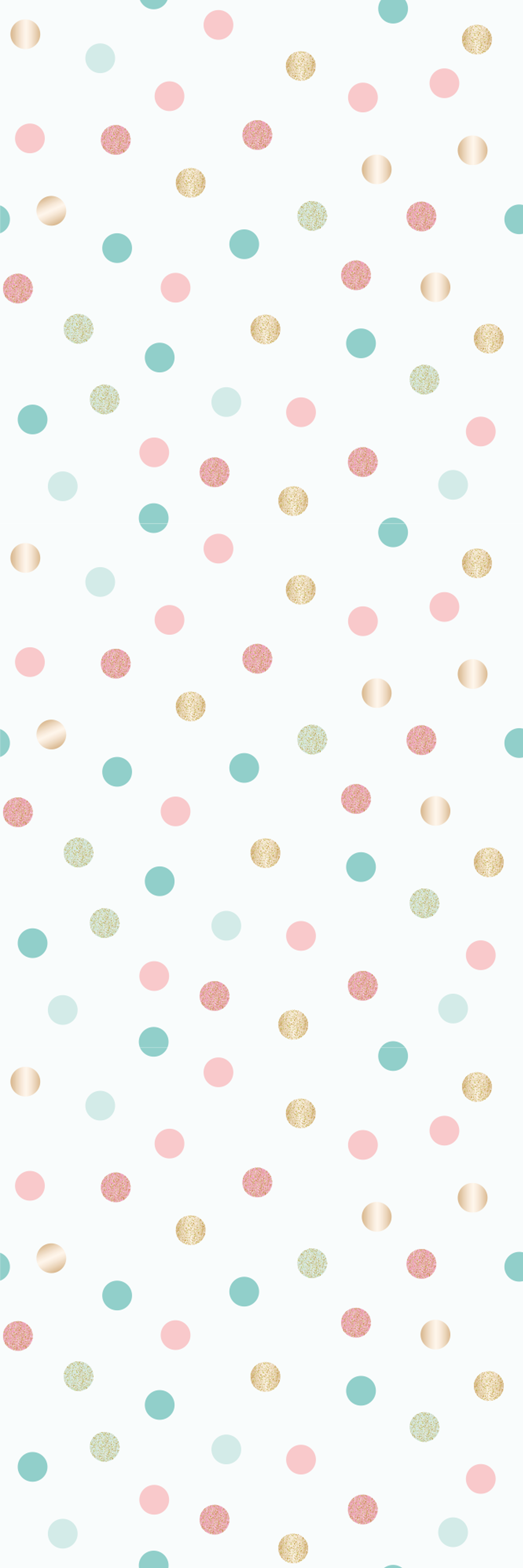 Tapete vinílico quarto com padrão de bolinhas confete - TenStickers