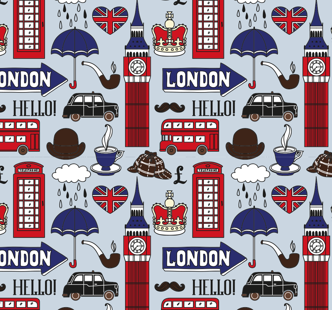 Tapete vinílico quarto melhores do reino unido londres - TenStickers