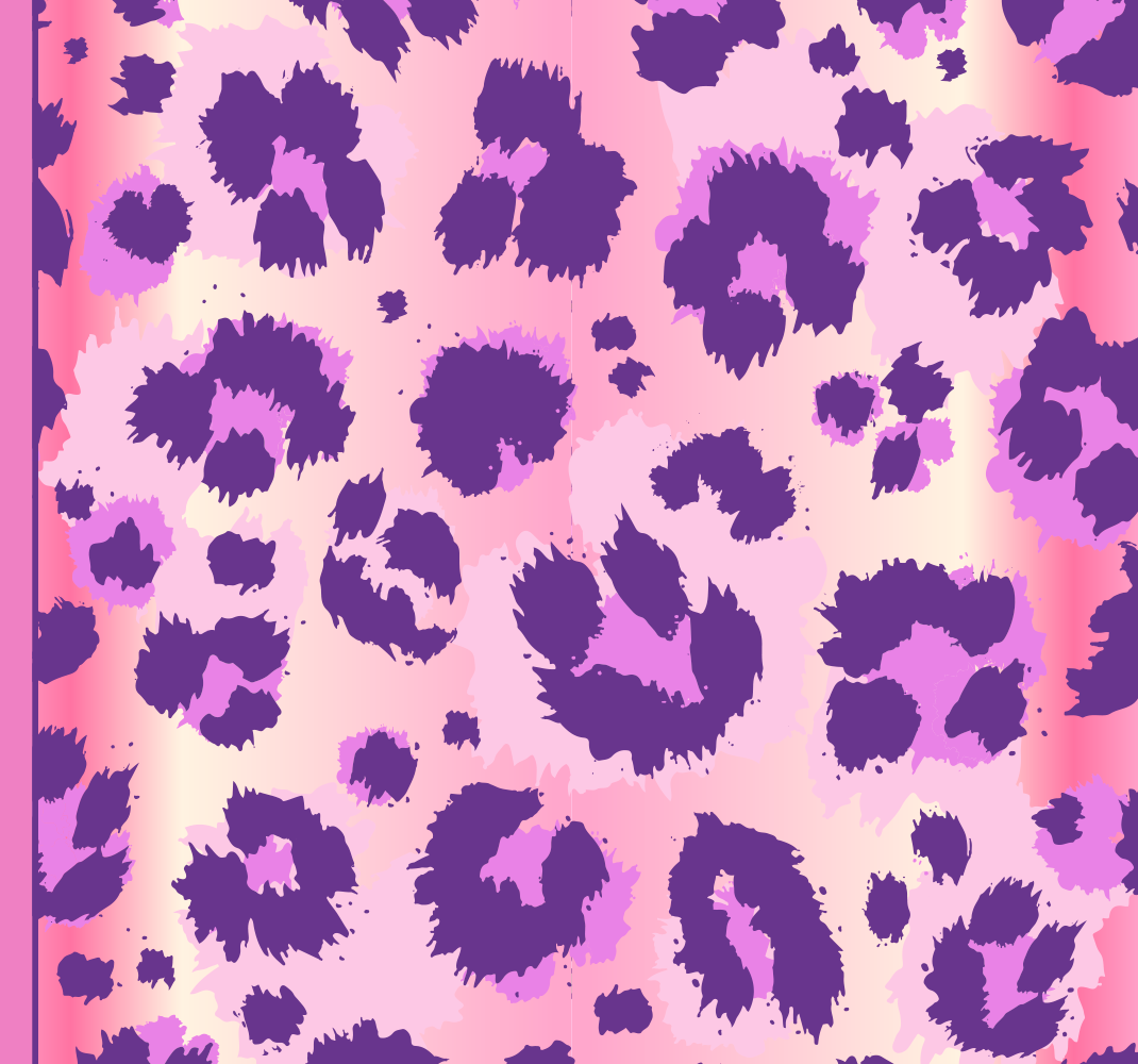 Tapete vinílico quarto pele de leopardo rosa - TenStickers