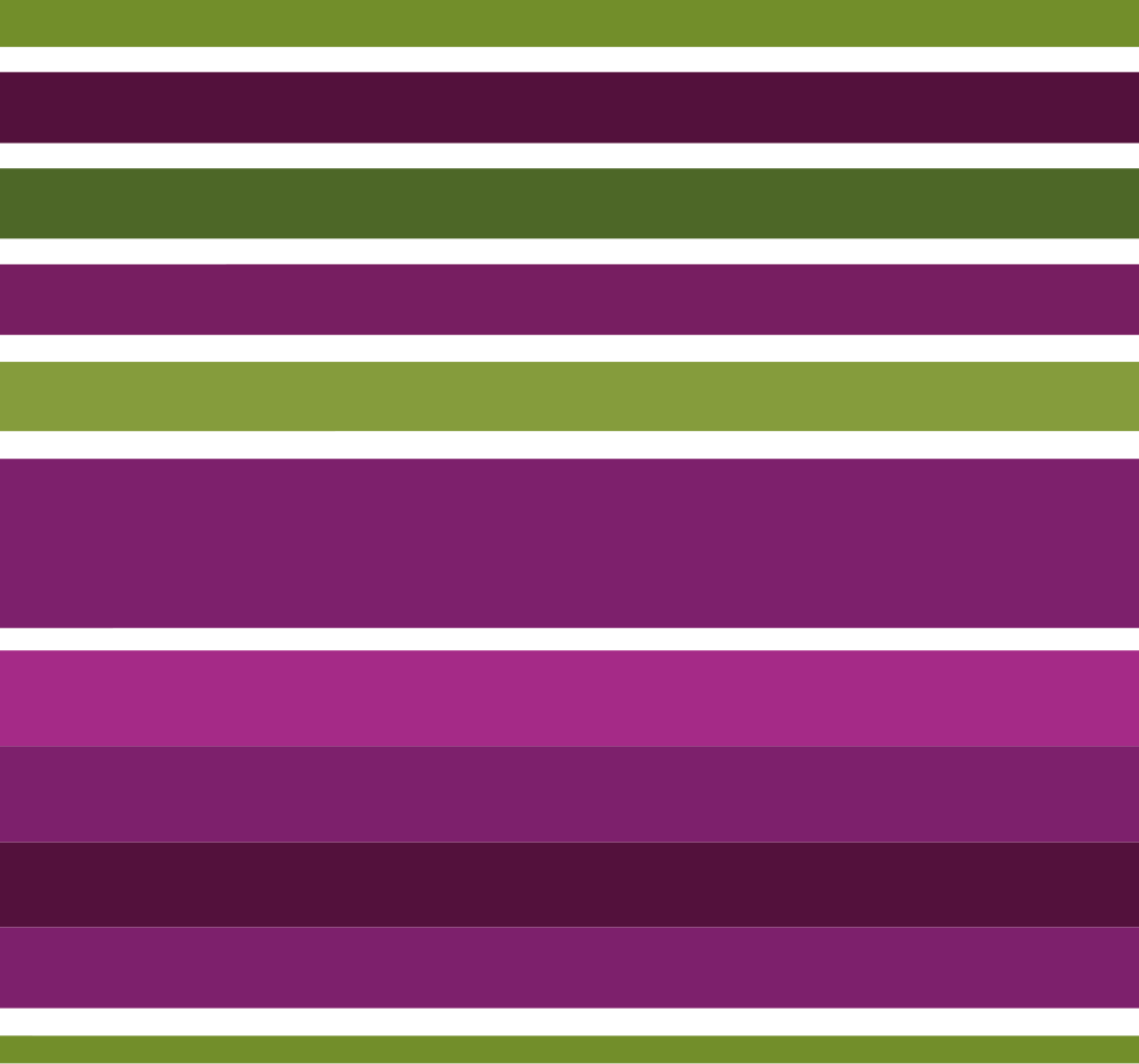 Tapete vinílico quarto com design horizontal roxo e verde - TenStickers