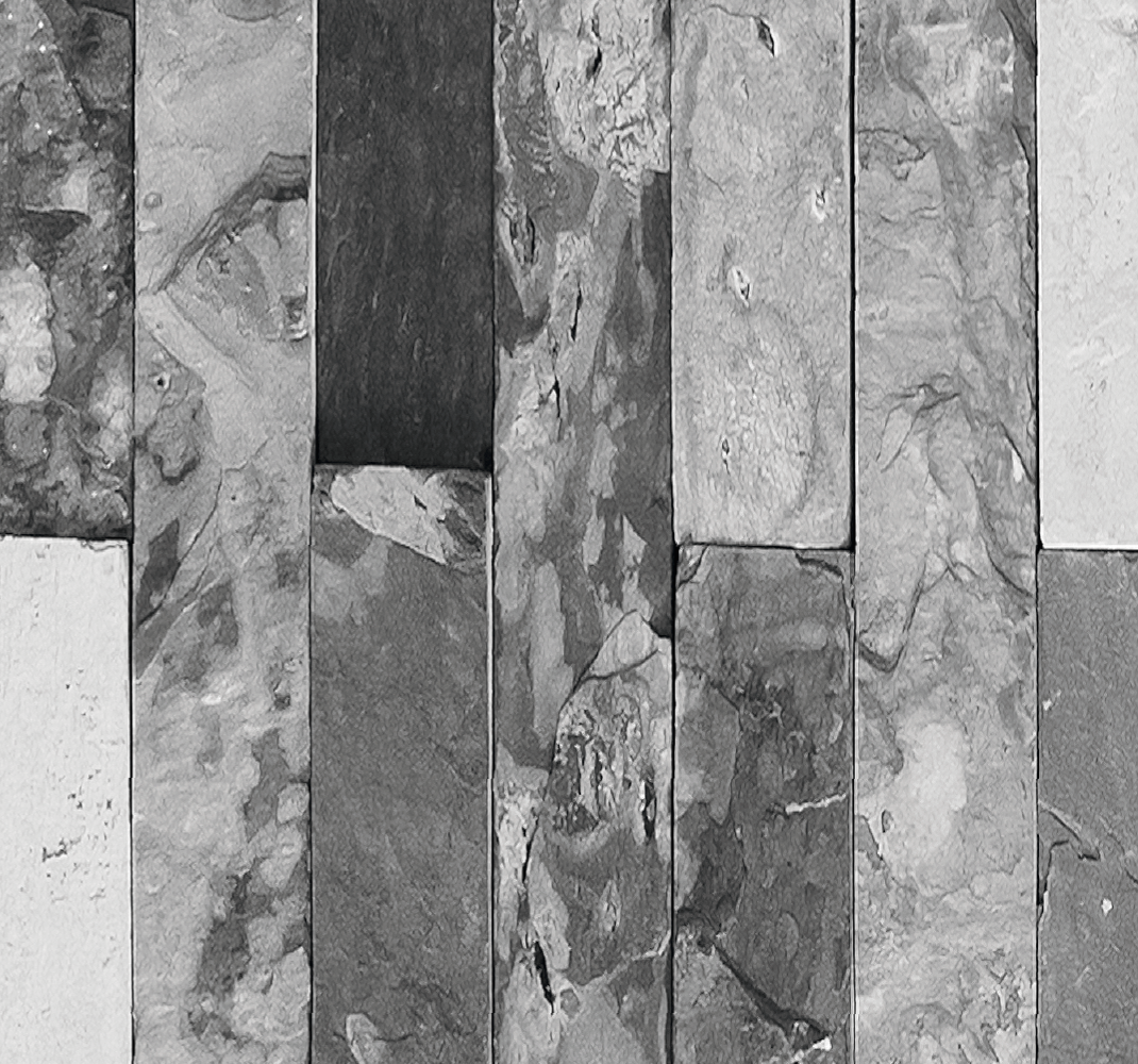 Tapete vinílico quarto tijolos cinza escuro - TenStickers