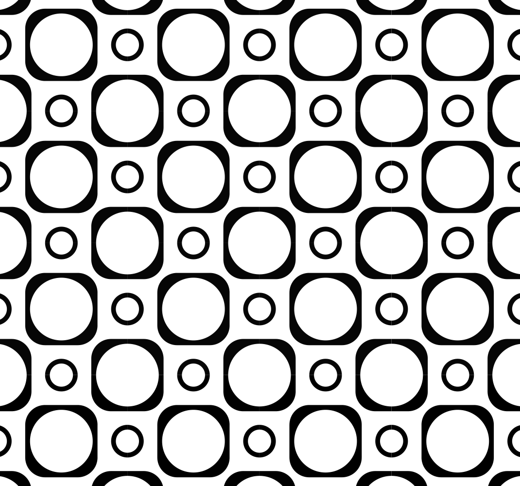Tapete vinílico quarto em azulejos preto e branco - TenStickers