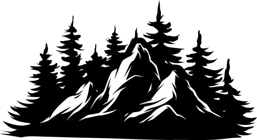 Tapete vinílico natureza cordilheira - TenStickers