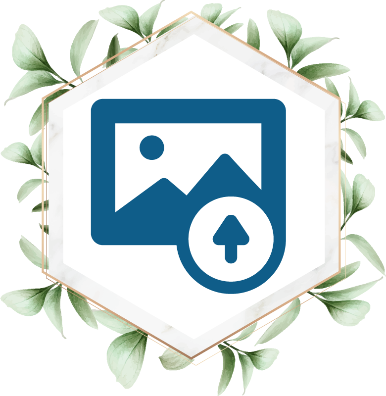 Tapete vinílico natureza mulher com folhas - TenStickers