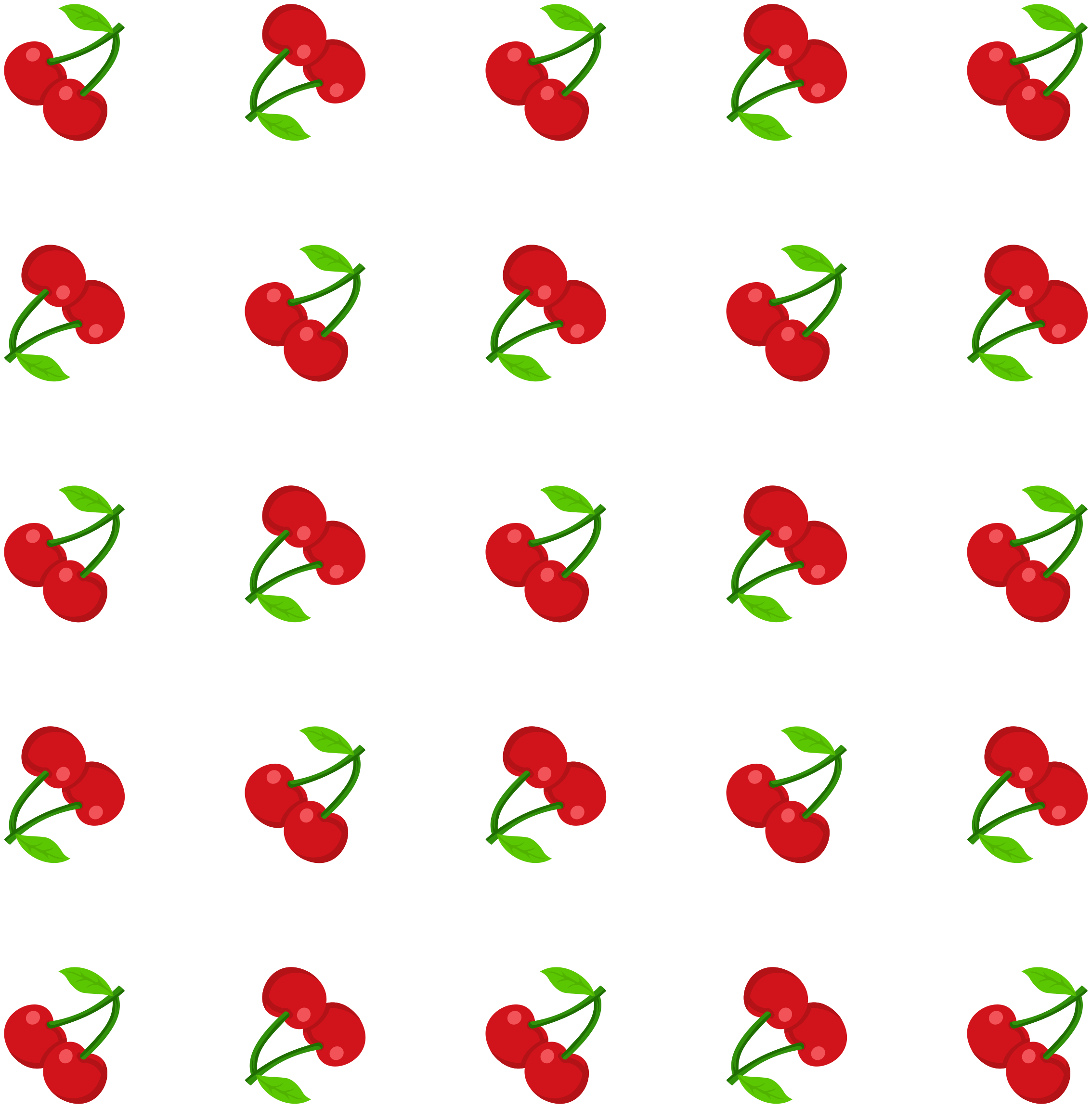 Tapete vinílico natureza com estampa de cerejas - TenStickers