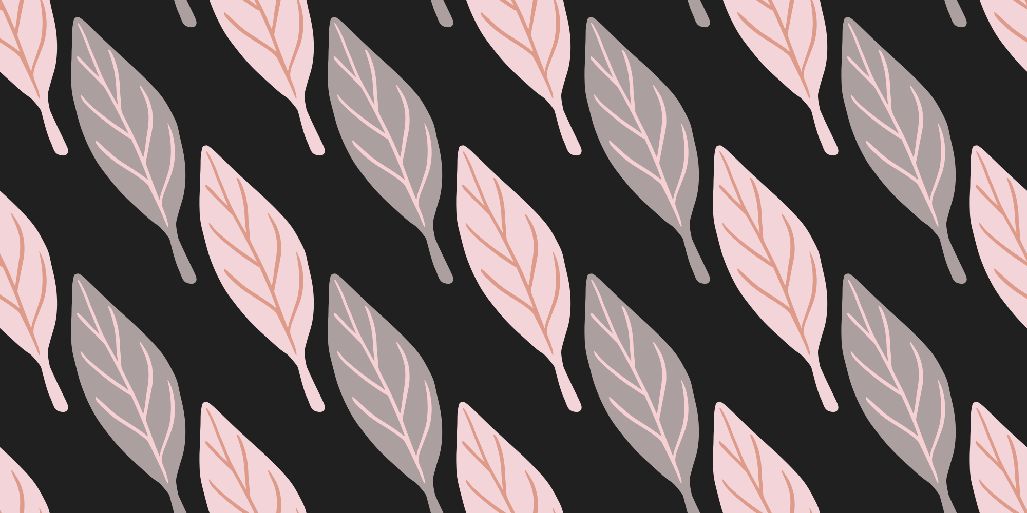 Tapete vinílico flores e plantas padrão elegante de folhas - TenStickers