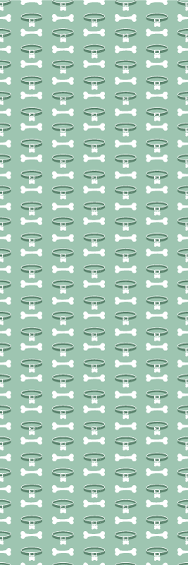 Tapete vinílico quarto com estampa de cachorro vibrante - TenStickers