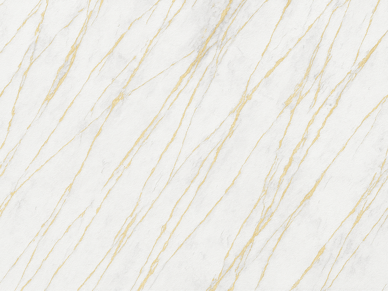 Tapete vinílico quarto mármore cinza com dourado - TenStickers