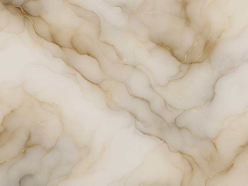 Tapete vinílico quarto mármore com ouro - TenStickers