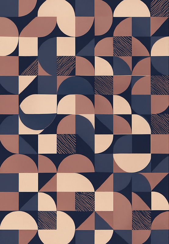 Tapete vinílico quarto design geométrico roxo abstracto - TenStickers