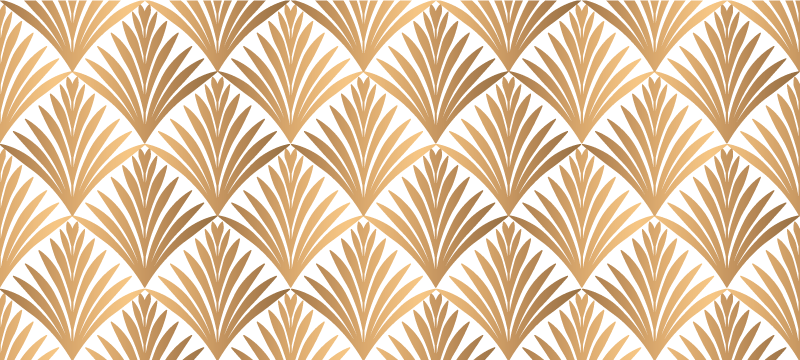 Tapete vinílico geométricas folha geométrica - TenStickers