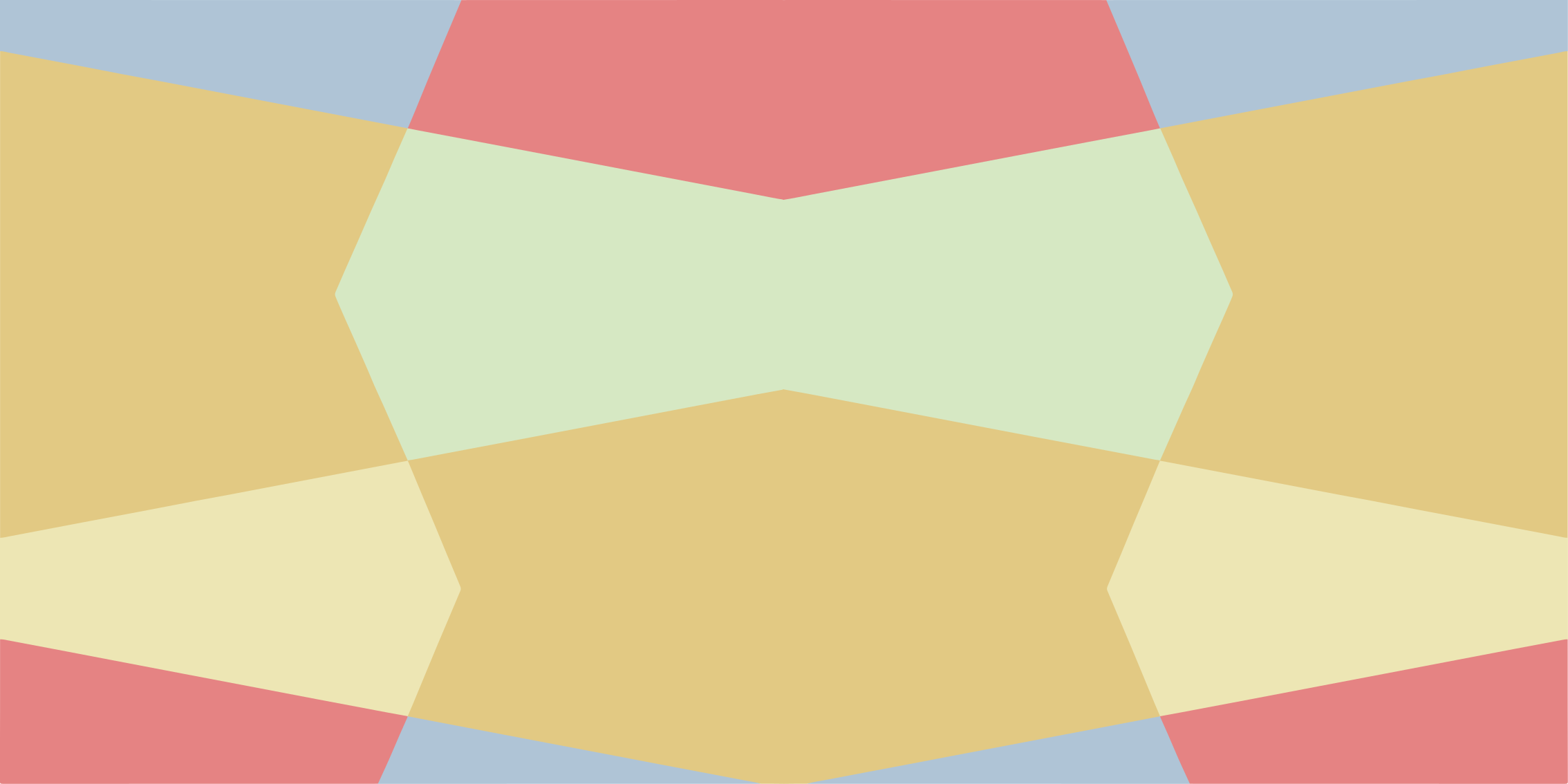 Tapete vinílico geométricas em blocos de cores pastel - TenStickers