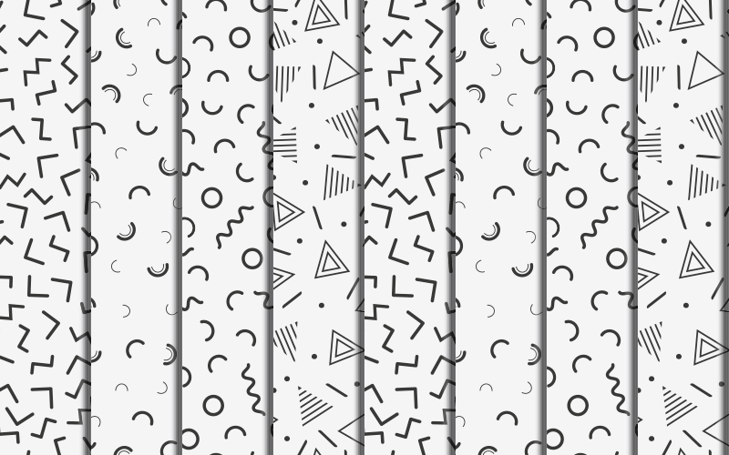 Tapete vinílico geométricas formas geométricas retrô - TenStickers