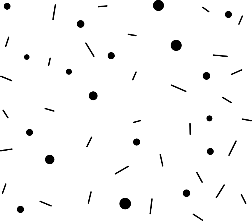 Tapete vinílico geométricas confete de círculos e linhas - TenStickers