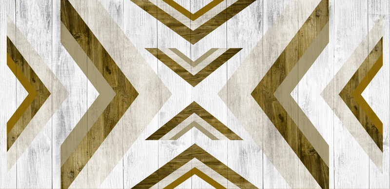 Tapete vinílico geométricas para mesa estruturada - TenStickers