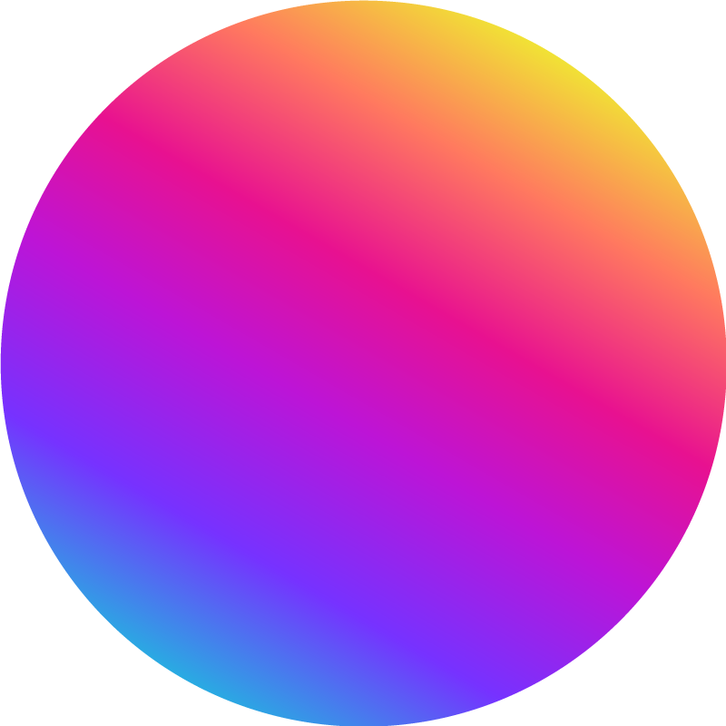 Tapete vinílico geométricas círculo gradiente colorido - TenStickers