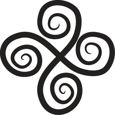 Tapete vinílico geométricas elemento giro elegante - TenStickers