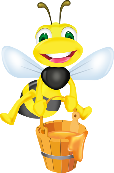 Tapete vinílico infantis abelha em cubo de mel - TenStickers