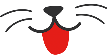 Tapete vinílico infantis com adesivo de boca e nariz de gato - TenStickers