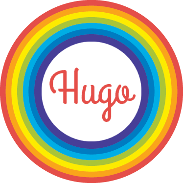 Tapete vinílico infantis círculo arco-íris com nome - TenStickers