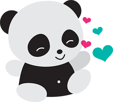 Tapete vinílico infantis urso panda encantador - TenStickers