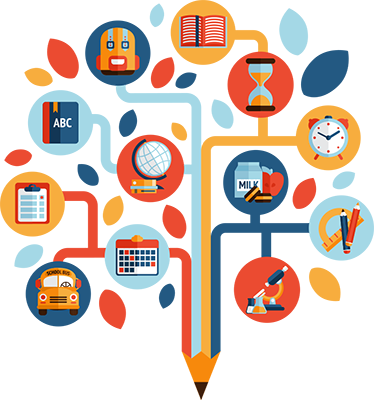 Tapete vinílico infantis Árvore da ciência - TenStickers