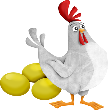 Tapete vinílico infantis fen com ovos dourados - TenStickers