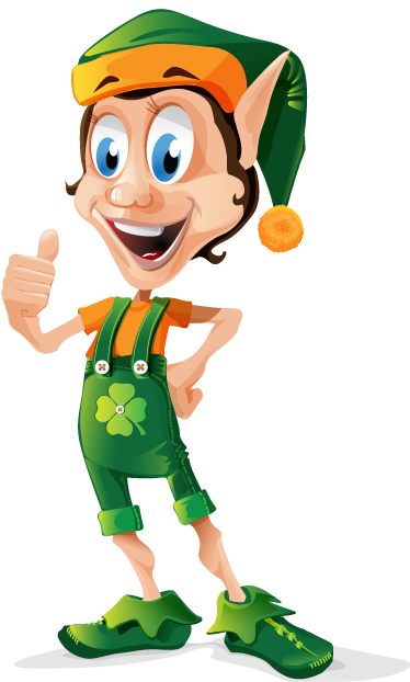 Tapete vinílico infantis elfo trevo - TenStickers