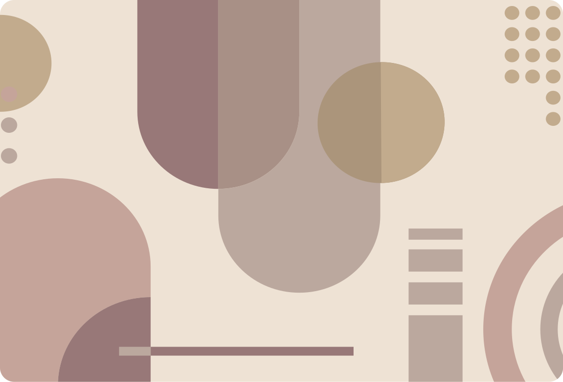 Tapete vinílico quarto arte moderna geométrica marrom - TenStickers