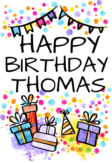 Tapete vinílico infantis feliz aniversário personalizado - TenStickers