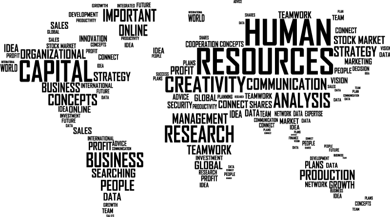 Tapete vinílico de mapa mundial para empresas - TenStickers