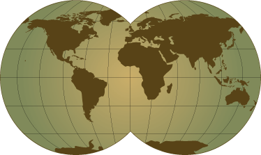Tapete vinílico de mapa mundial com design de esfera verde - TenStickers