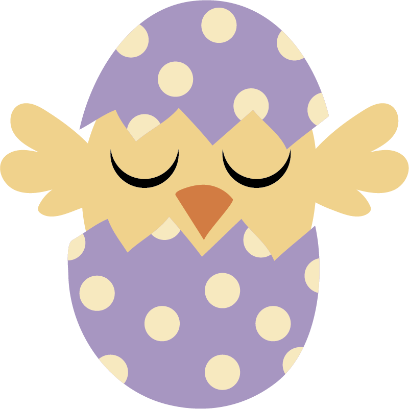 Tapete vinílico infantis pássaro da páscoa - TenStickers