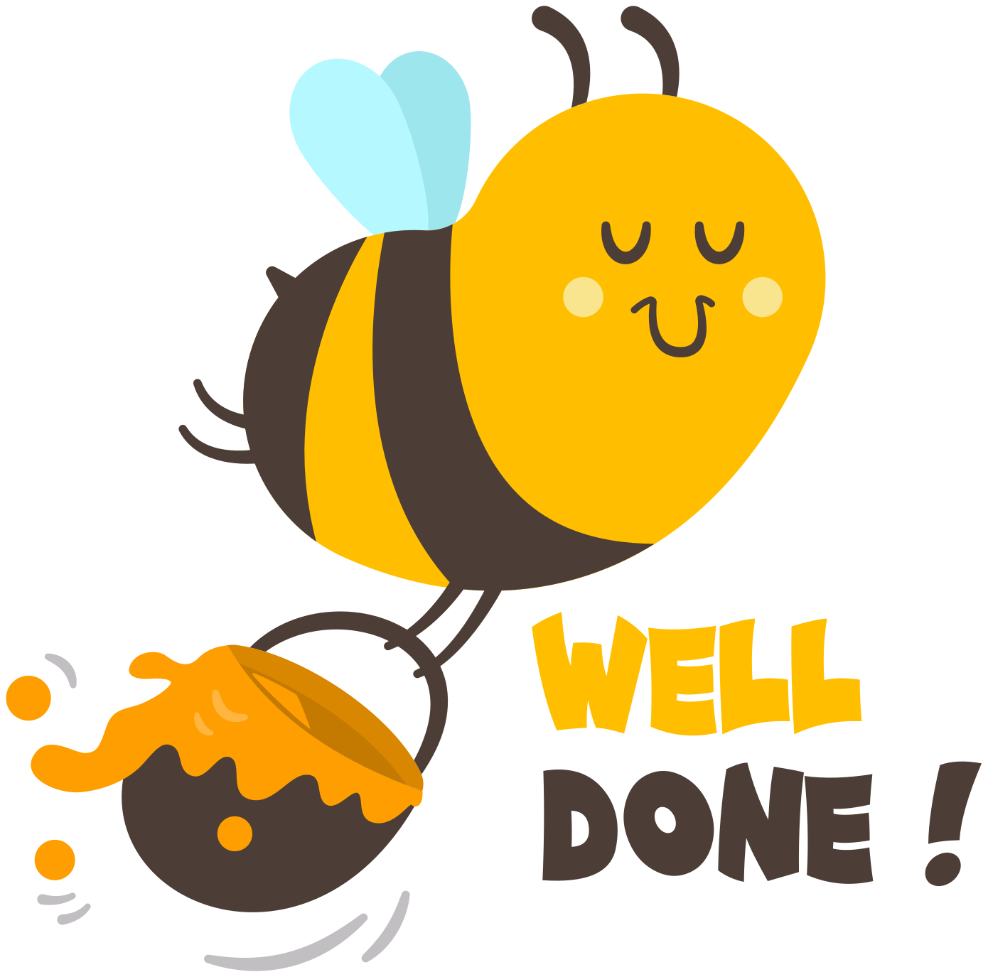 Tapete vinílico infantis abelha ocupada bem feita - TenStickers