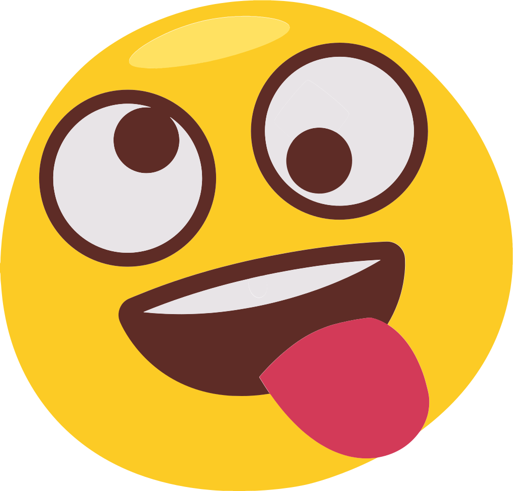 Tapete vinílico infantis carinha de emoji brincalhona - TenStickers