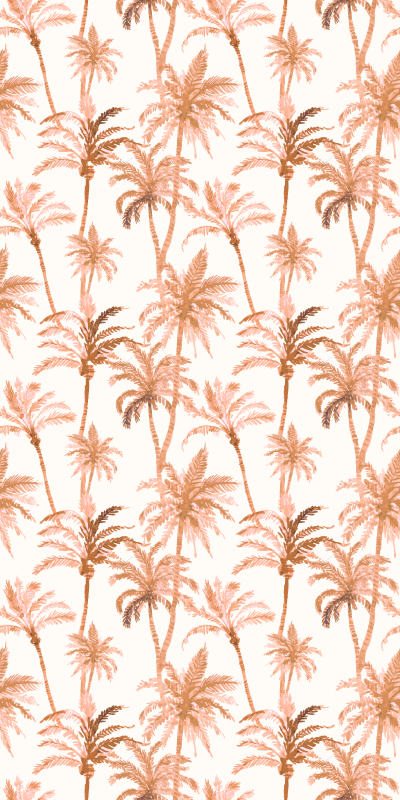 Tapete vinílico casa de banho papel de parede luxo árvores - TenStickers